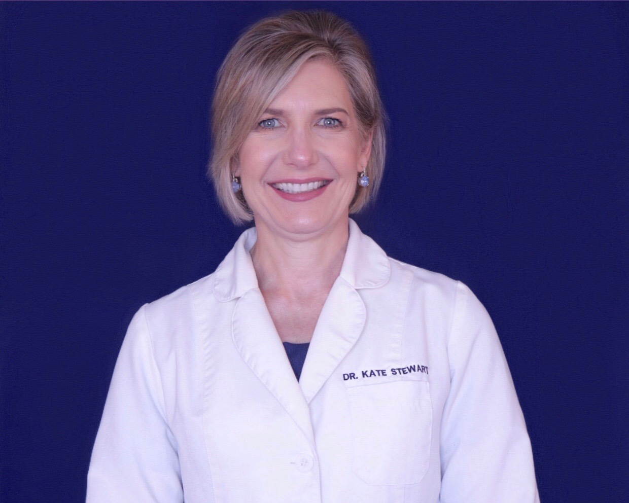 Dr. Katherine Stewart in her own portrait from the practice's About page